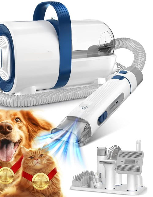 Load image into Gallery viewer, Dog Hair Vacuum&amp;Dog Grooming Kit with 7 Pet Grooming Tools for Shedding Pet Hair
