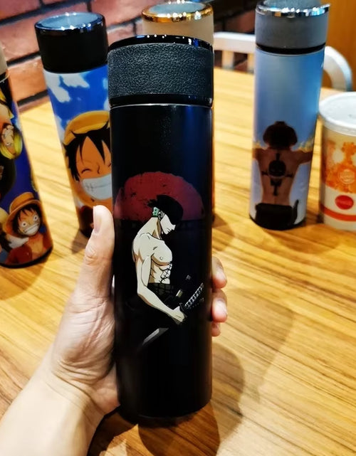 Load image into Gallery viewer, Japan Anime One Piece 304 Stainless Steel Thermos Cup Cartoon Pattern Luffy Roronoa Zoro Action Figure High Capacity Water Cup
