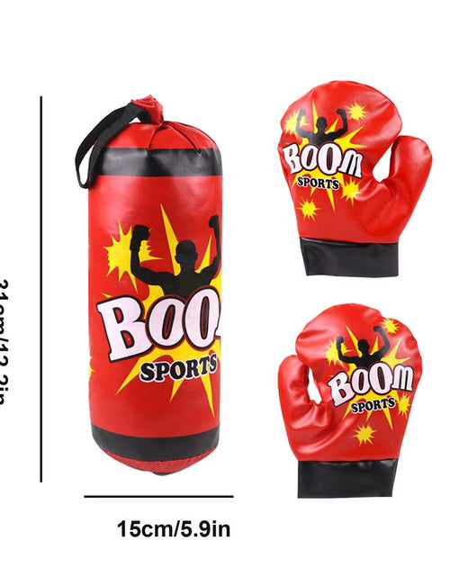 Load image into Gallery viewer, Boxing Bag for Kids Professional Kid Boxing Set with Gloves Sandbag Boxing Training Equipment for Kids Teens Practice Punching
