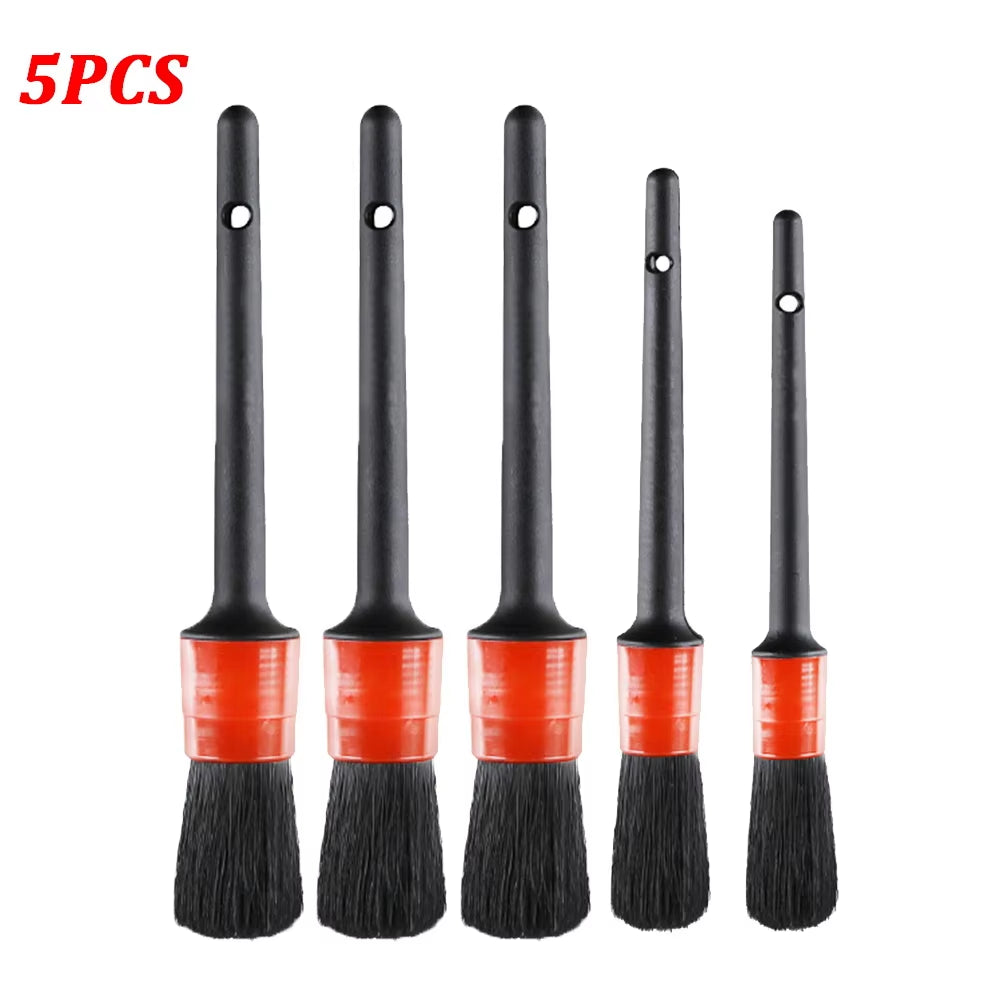 Detailing Brush Set Power Scrubber Drill Brushes Car Polish Pads Car Cleaning Brush for Car Air Vents Rim Dirt Dust Clean Tools