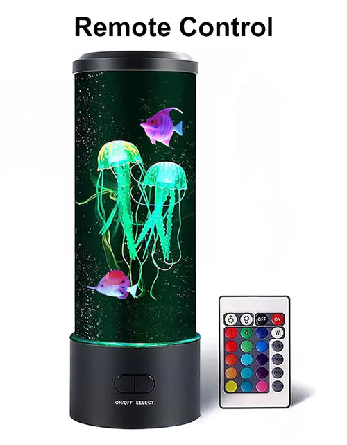 Load image into Gallery viewer, Jellyfish Lamp Color Changing Remote Control Aquarium Tank LED Night Light Birthday Gift USB Charging Relaxing Mood
