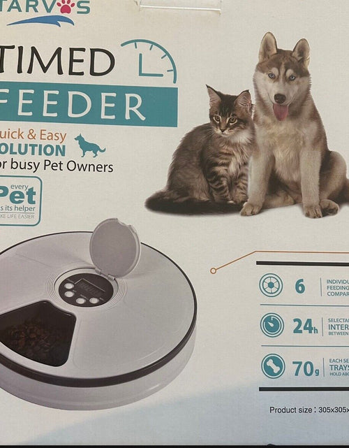 Load image into Gallery viewer, Automatic Pet Feeder for Cats and Dogs - Dry or Wet Food Dispenser - 6 Meal Tray
