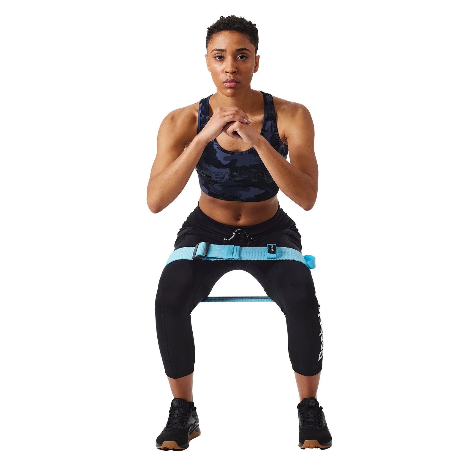 Adjustable Squat Bands 2-Pack, Adjustable Resistance Levels, No-Roll Design