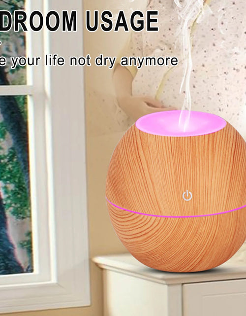 Load image into Gallery viewer, Essential Oil Diffuser Humidifier, Electric Ultrasonic Air Aroma Diffusers Vaporizer, Scent Mist Defuser, Auto-Off, LED Color Changing Light for Large Bed Room, Home, Office
