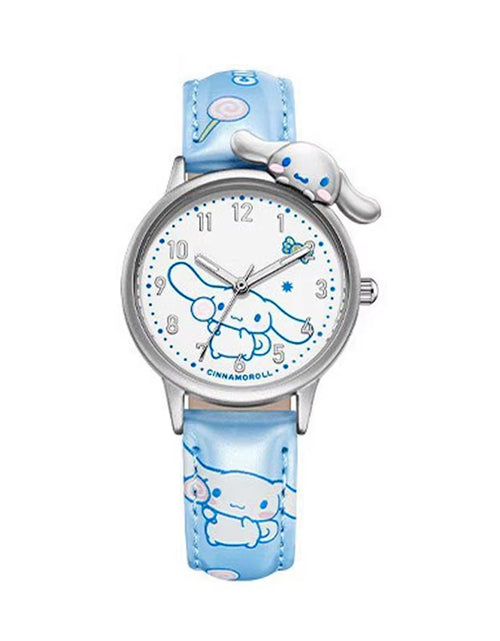 Load image into Gallery viewer, Girls Watch Cute Kuromi Cinnamoroll Quartz Casual Fashion Watch Women Children Birthday Gift Waterproof Watch
