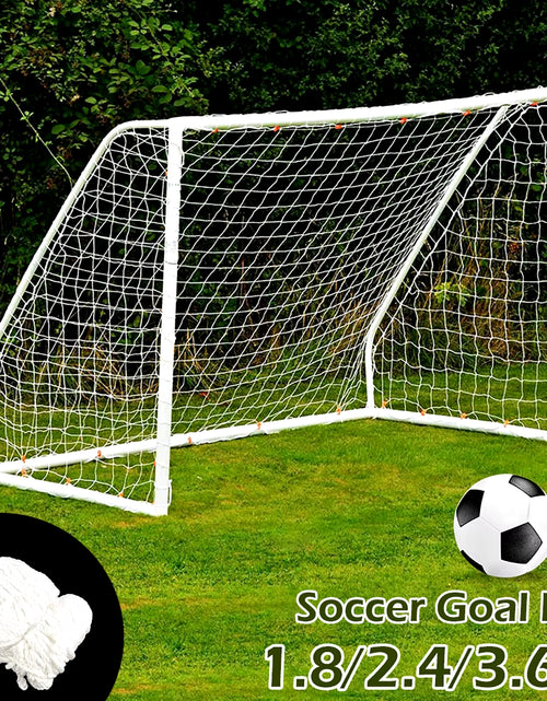 Load image into Gallery viewer, Soccer Goal Net Polyethylene Impact Resistant Soccer Goalpost Net Portable Soccer Match Equipment Club School Match Training
