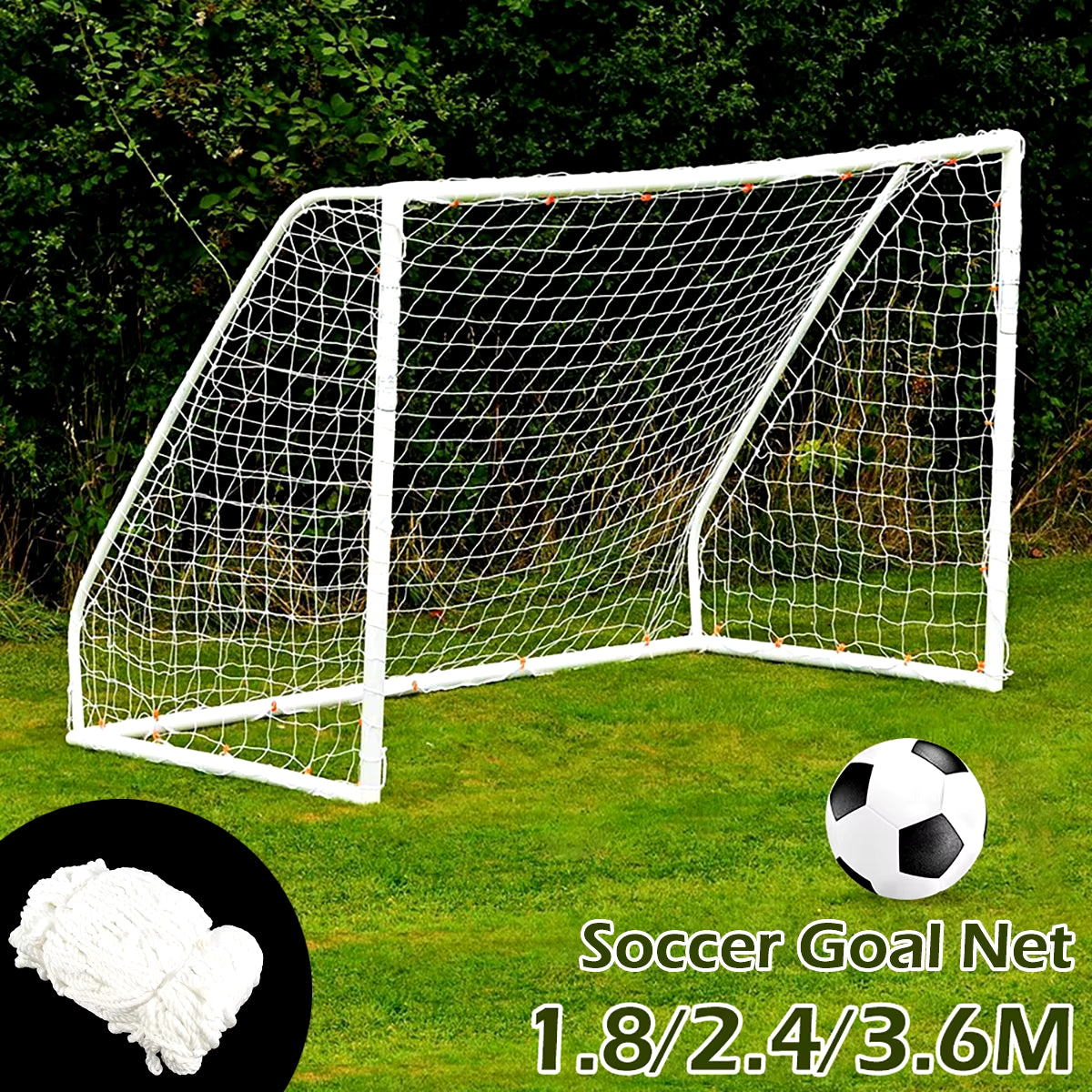 Soccer Goal Net Polyethylene Impact Resistant Soccer Goalpost Net Portable Soccer Match Equipment Club School Match Training