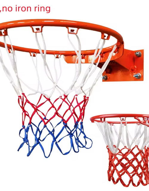 Load image into Gallery viewer, Basketball Net All-Weather Basketball Net Red+White+Blue Tri-Color Basketball Hoop Net Powered Basketball Hoop Basket Rim Net
