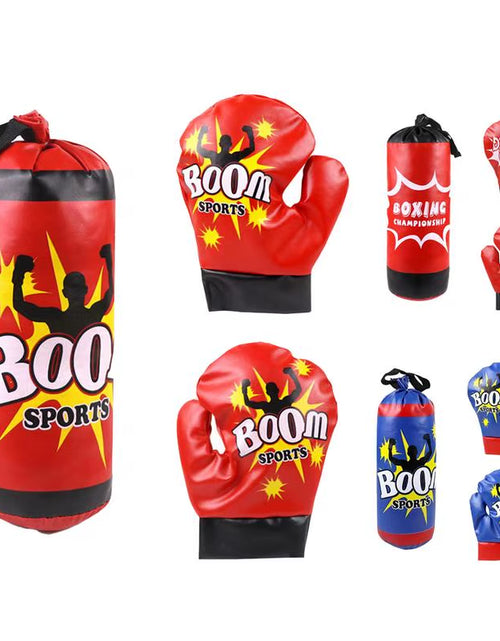 Load image into Gallery viewer, Boxing Bag for Kids Professional Kid Boxing Set with Gloves Sandbag Boxing Training Equipment for Kids Teens Practice Punching
