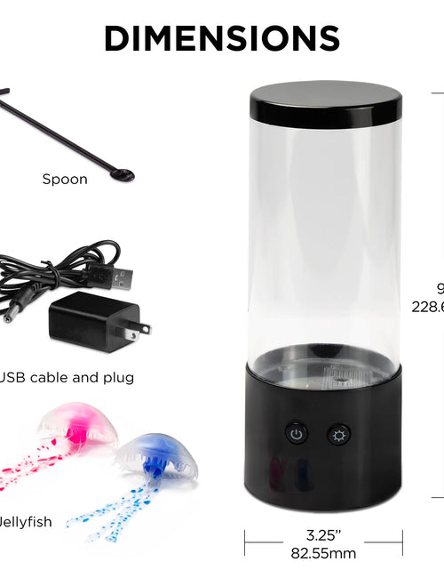 Load image into Gallery viewer, Jellyfish Lamp Motion &amp; Multicolor Leds - Easy Mode Switching, USB Powered - 9&quot;
