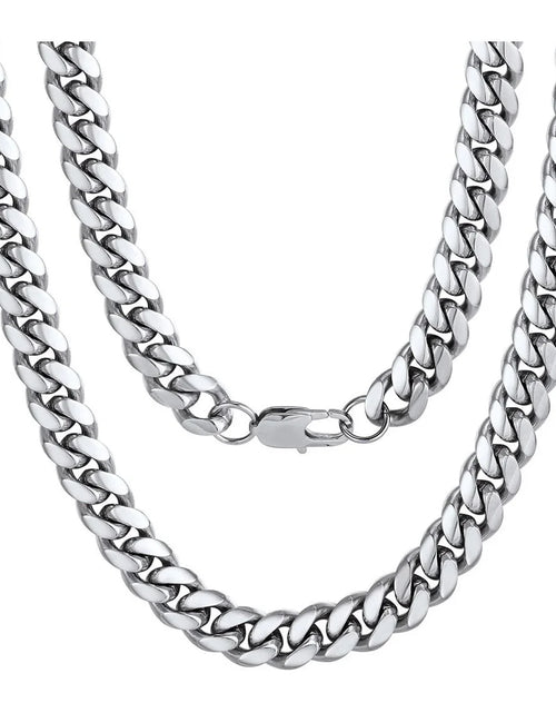 Load image into Gallery viewer, Hip Hop Men Necklaces Curb Cuban Chains 20Inch 10Mm Stainless Steel Chains Gift for Mens
