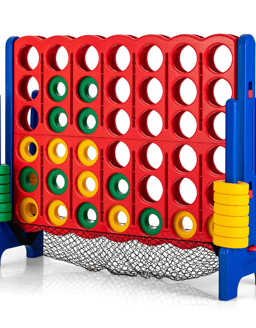 Load image into Gallery viewer, 4-To-Score Giant Game Set 4-In-A-Row Connect Game W/Net Storage for Kids &amp; Adult
