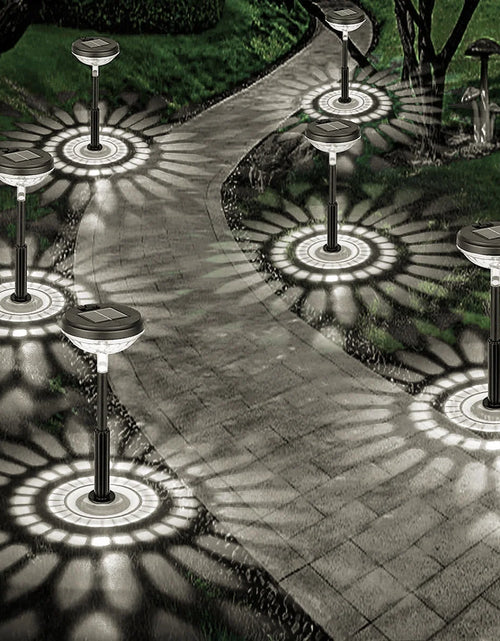 Load image into Gallery viewer, Outdoor Solar Pathway Lights, 6 Pack Dual Mode Waterproof LED Solar Lights for Walkway Yard Garden Lawn Patio - White &amp; Multi-Color
