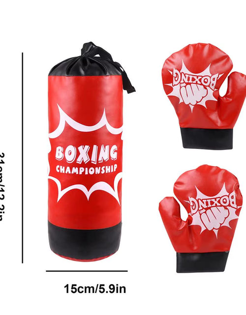 Load image into Gallery viewer, Boxing Bag for Kids Professional Kid Boxing Set with Gloves Sandbag Boxing Training Equipment for Kids Teens Practice Punching
