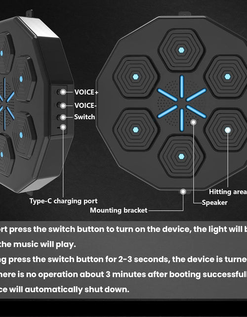 Load image into Gallery viewer, Music Boxing Machine, Upgraded 2.0 Smart Bluetooth Music Boxing Parent-Child Games, Wall-Mounted Exercise Equipment for Home Exercise New Fitness
