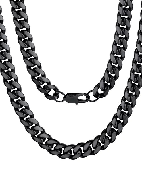 Load image into Gallery viewer, Mens Necklace Chains Stainless Steel Cuban Chain Necklace 24 Inch Jewelry Mens Gifts for Dad
