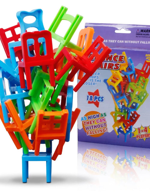 Load image into Gallery viewer, Easter Toys, Family Board Game Children Educatio L Toy Balance Stacking Chairs Office Game Gift for Kids
