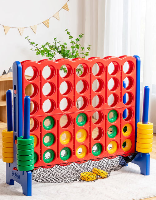 Load image into Gallery viewer, 4-To-Score Giant Game Set 4-In-A-Row Connect Game W/Net Storage for Kids &amp; Adult
