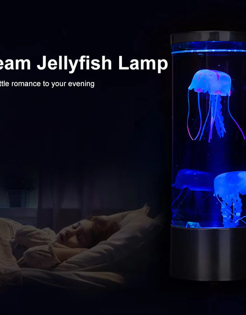 Load image into Gallery viewer, Jellyfish Lamp Color Changing Remote Control Aquarium Tank LED Night Light Birthday Gift USB Charging Relaxing Mood
