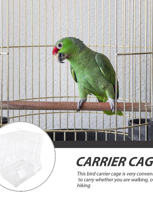 Load image into Gallery viewer, Birdcage Outing Parrot Cockatiel Wire Pet Cages for Birds Travel Carrier Wrought Iron Handheld Carrying Thrush Parrot Cage
