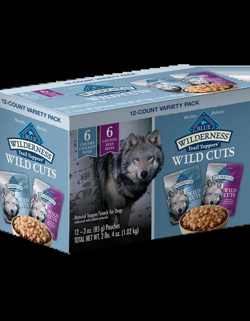 Load image into Gallery viewer, Wilderness Wild Cuts Wet Dog Food Toppers, Chicken &amp; Beef, 3-Oz. (12 Count)
