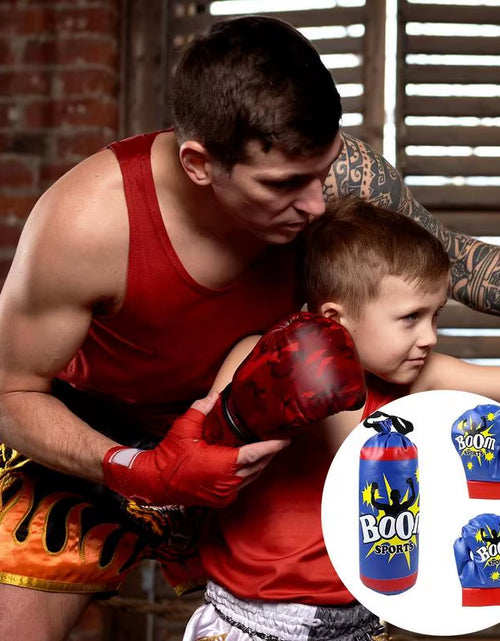 Load image into Gallery viewer, Boxing Bag for Kids Professional Kid Boxing Set with Gloves Sandbag Boxing Training Equipment for Kids Teens Practice Punching
