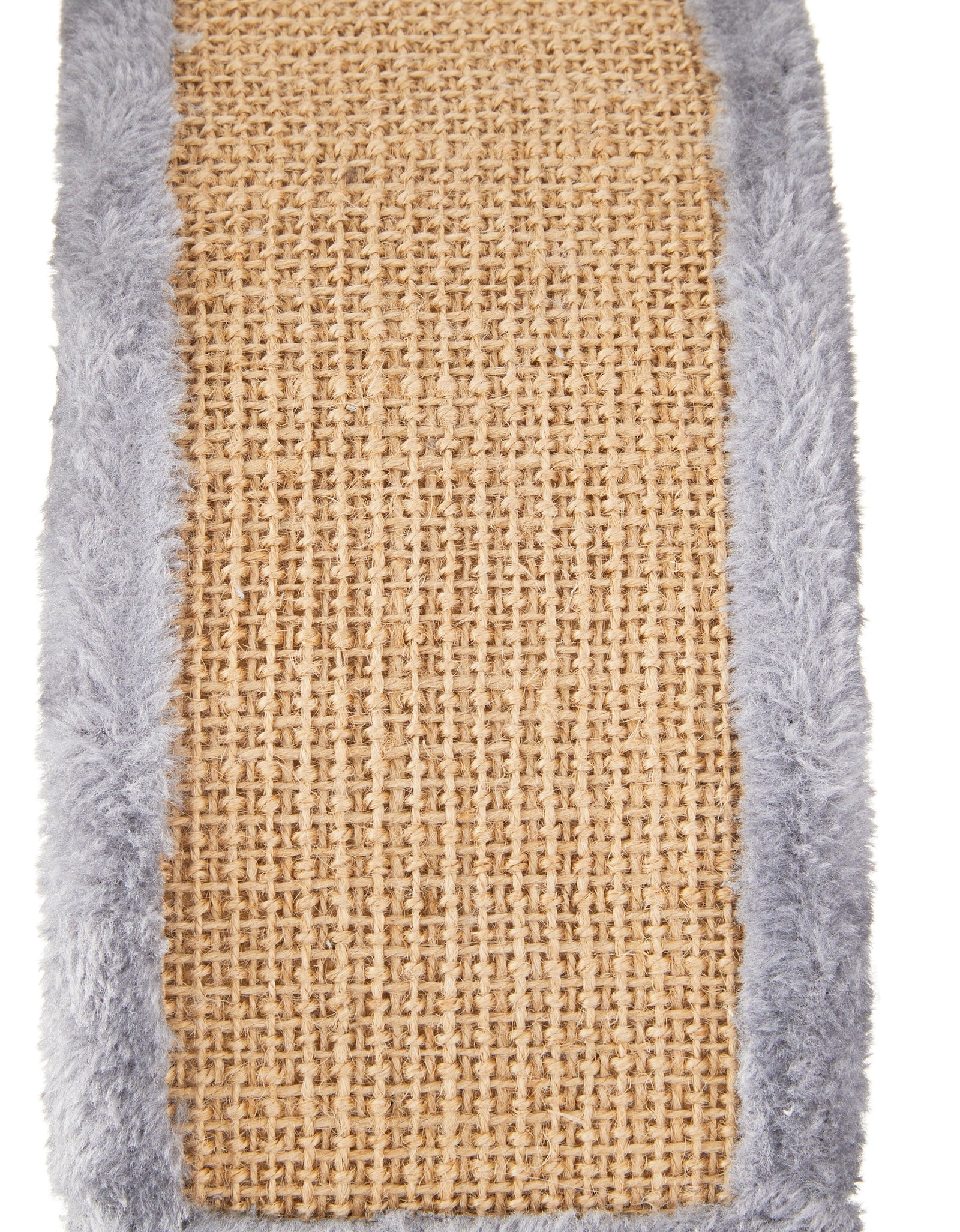 17"Deluxe Jute Cat Scratching Post with Arch Grooming Massager, Gray, Pack of 1