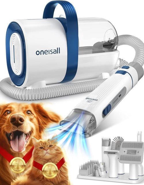 Load image into Gallery viewer, Dog Hair Vacuum&amp;Dog Grooming Kit with 7 Pet Grooming Tools for Shedding Pet Hair
