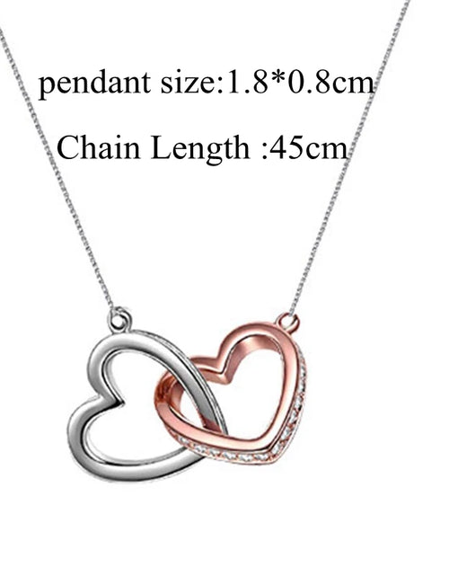 Load image into Gallery viewer, To My Soulmate Necklaces for Women Gift Heart Pendant Necklace Female Girl Crystal Infinity Necklace Gifts Wife Lovers Jewelry
