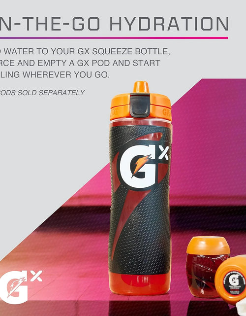 Load image into Gallery viewer, Gx Hydration System, Non-Slip 30Oz Squeeze Bottle - Black
