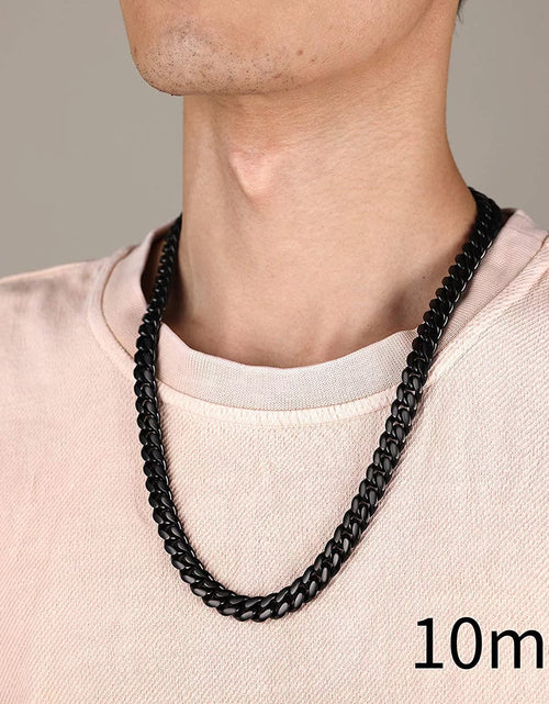 Load image into Gallery viewer, Mens Necklace Chains Stainless Steel Cuban Chain Necklace 24 Inch Jewelry Mens Gifts for Dad
