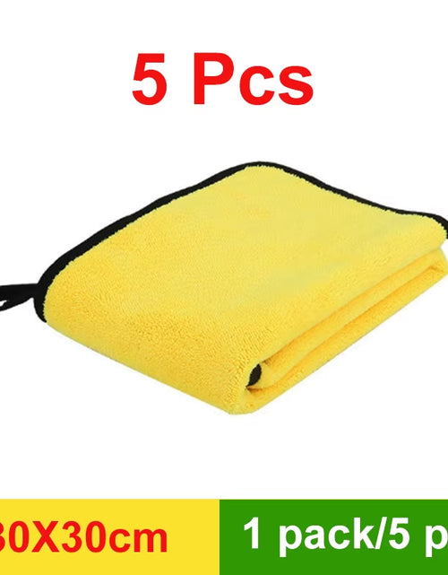 Load image into Gallery viewer, 3/5/10Pcs Microfiber Extra Soft Car Wash Towel Car Care Cloth Car Cleaning Drying Cloth Never Scrat Detailing Car Washtowel
