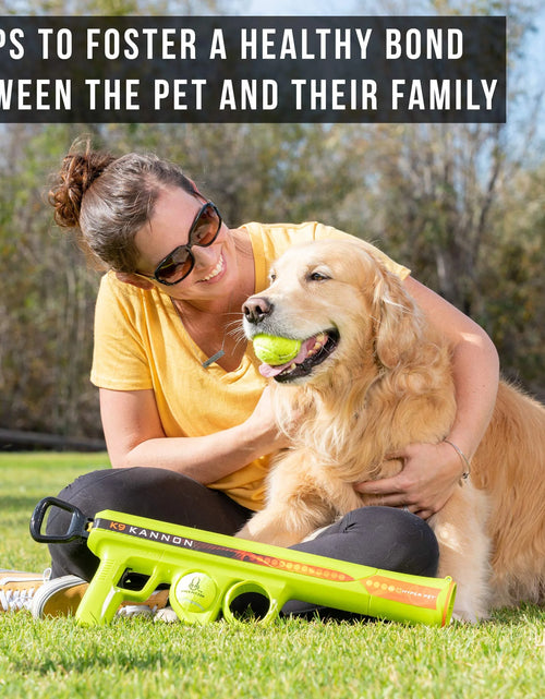 Load image into Gallery viewer, K9 Kannon Dog Tennis Ball Launcher Interactive Dog Toy with 1 Dog Ball, Green
