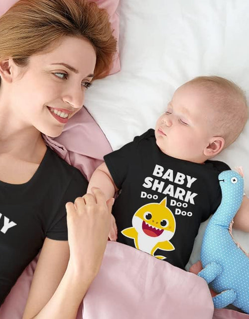 Load image into Gallery viewer, Matching Baby Shark Shirts for Mommy Baby Set for Mother and Baby Outfits Gift
