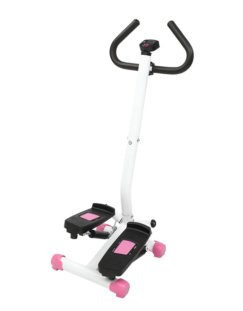 Load image into Gallery viewer, Mini Aerobic Stepper, Stair Climber Twist Fitness Machine with Handle, Pink
