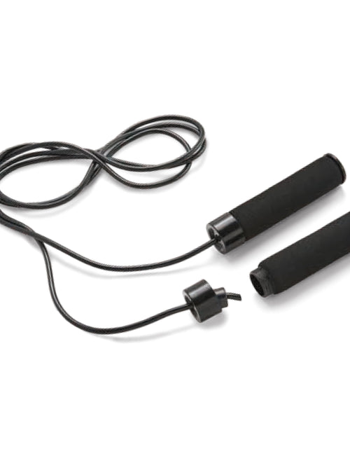 Load image into Gallery viewer, Speed Jump Rope with Light Weight Handles, 9&#39; Length, Black
