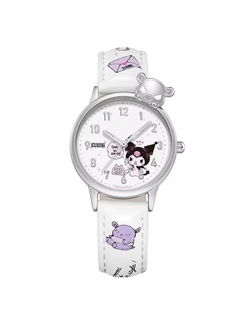 Load image into Gallery viewer, Girls Watch Cute Kuromi Cinnamoroll Quartz Casual Fashion Watch Women Children Birthday Gift Waterproof Watch
