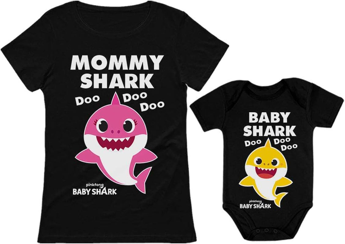 Matching Baby Shark Shirts for Mommy Baby Set for Mother and Baby Outfits Gift