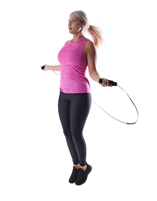 Load image into Gallery viewer, Speed Jump Rope with Light Weight Handles, 9&#39; Length, Black
