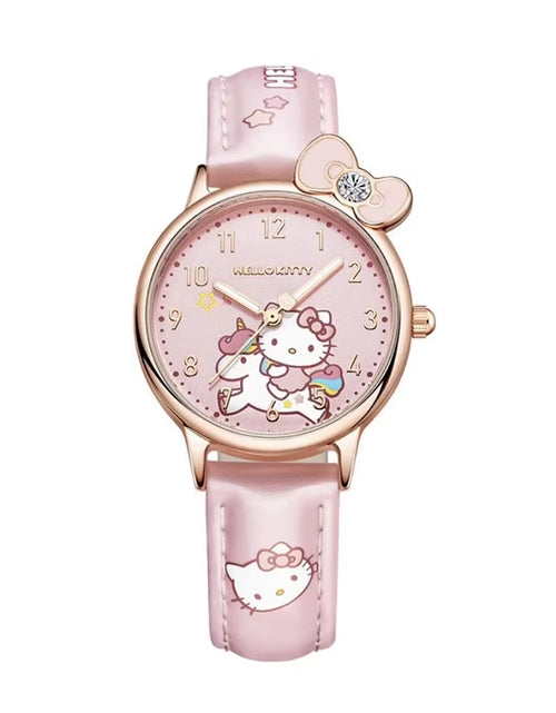 Load image into Gallery viewer, Girls Watch Cute Kuromi Cinnamoroll Quartz Casual Fashion Watch Women Children Birthday Gift Waterproof Watch
