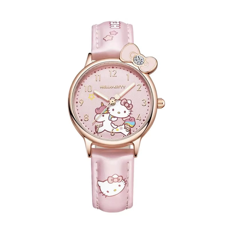 Girls Watch Cute Kuromi Cinnamoroll Quartz Casual Fashion Watch Women Children Birthday Gift Waterproof Watch