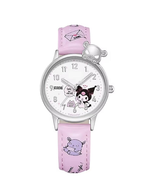 Load image into Gallery viewer, Girls Watch Cute Kuromi Cinnamoroll Quartz Casual Fashion Watch Women Children Birthday Gift Waterproof Watch
