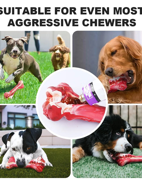 Load image into Gallery viewer, Dog Toys Indestructible Dog Chew Toys for Large Breed Aggressive Chewers Tough Dog Teething Toys for Pet Teeth Cleaning, Natural Rubber Interactive Dog Toys for Boredom
