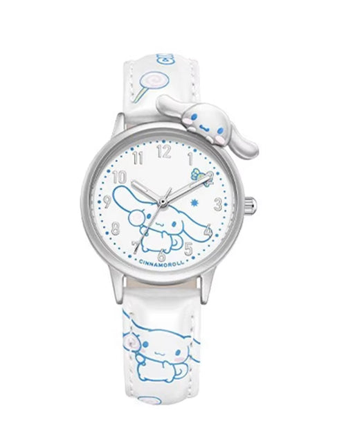 Load image into Gallery viewer, Girls Watch Cute Kuromi Cinnamoroll Quartz Casual Fashion Watch Women Children Birthday Gift Waterproof Watch
