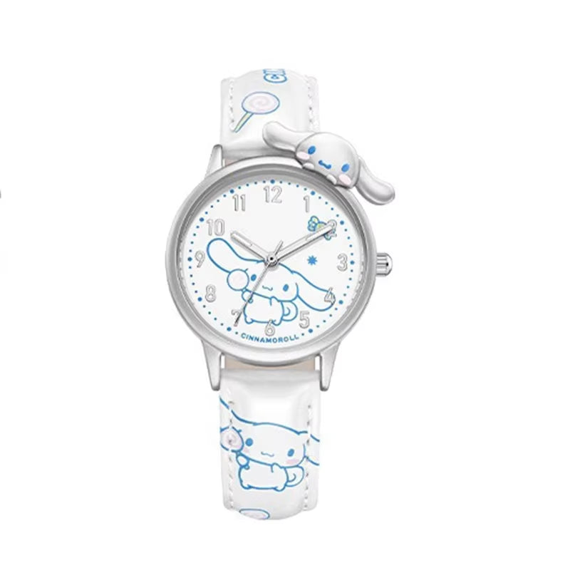 Girls Watch Cute Kuromi Cinnamoroll Quartz Casual Fashion Watch Women Children Birthday Gift Waterproof Watch