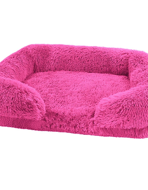 Load image into Gallery viewer, W Dog Bed Square Dog Beds Long Plush Dog Mat Beds for Small Medium Large Dogs Supplies Pet Dog Calming Bed Washable Kennel
