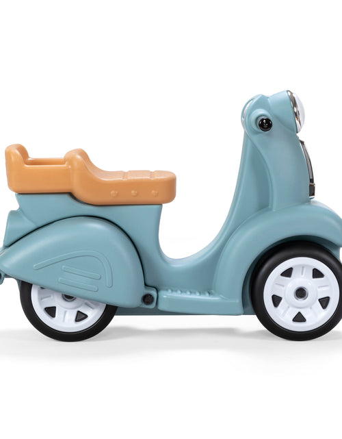 Load image into Gallery viewer, Ride along Scooter Aqua Ride on Toy with Vintage-Style Design, Foot-To-Floor Toddler Scooter with Four Wheels for Extra Stability
