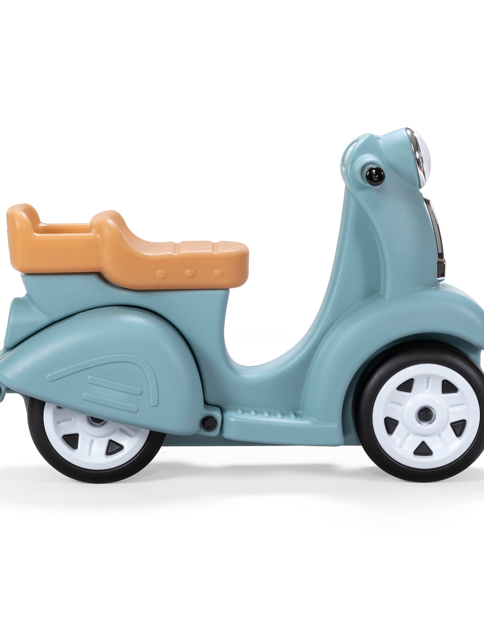 Ride along Scooter Aqua Ride on Toy with Vintage-Style Design, Foot-To-Floor Toddler Scooter with Four Wheels for Extra Stability