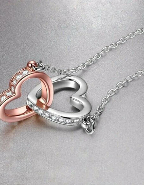 Load image into Gallery viewer, To My Soulmate Necklaces for Women Gift Heart Pendant Necklace Female Girl Crystal Infinity Necklace Gifts Wife Lovers Jewelry
